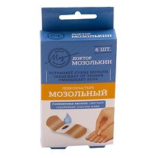 Пластырь MEDICAL SUPPLIES Plaster from dry corns 6x10 N1 Dr. Mozolkin