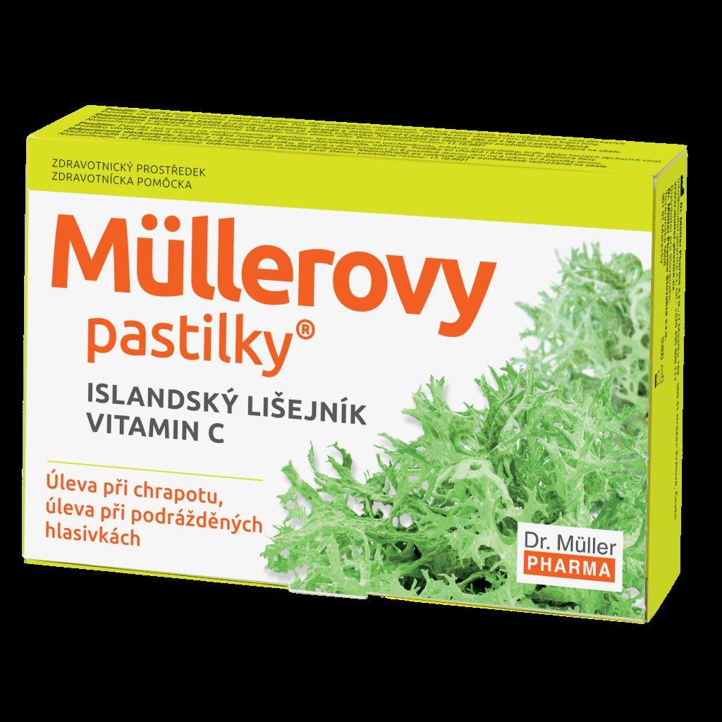 Пастилки MEDICINES Dr. Muller Pastilles Iceland Moss + Vitamin C x24