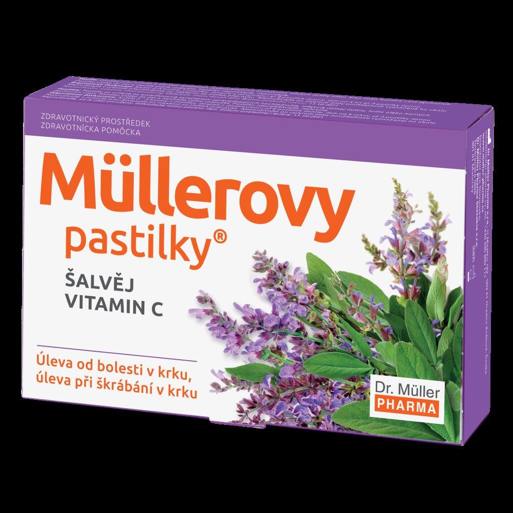 Пастилки MEDICINES Dr. Muller Pastilles Sage + Vitamin C x24