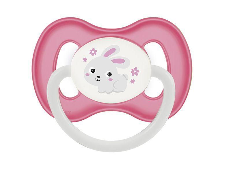 Канпол FOR KIDS Canpol Silicone symmetrical pacifier with cap +18m Bunny 4015