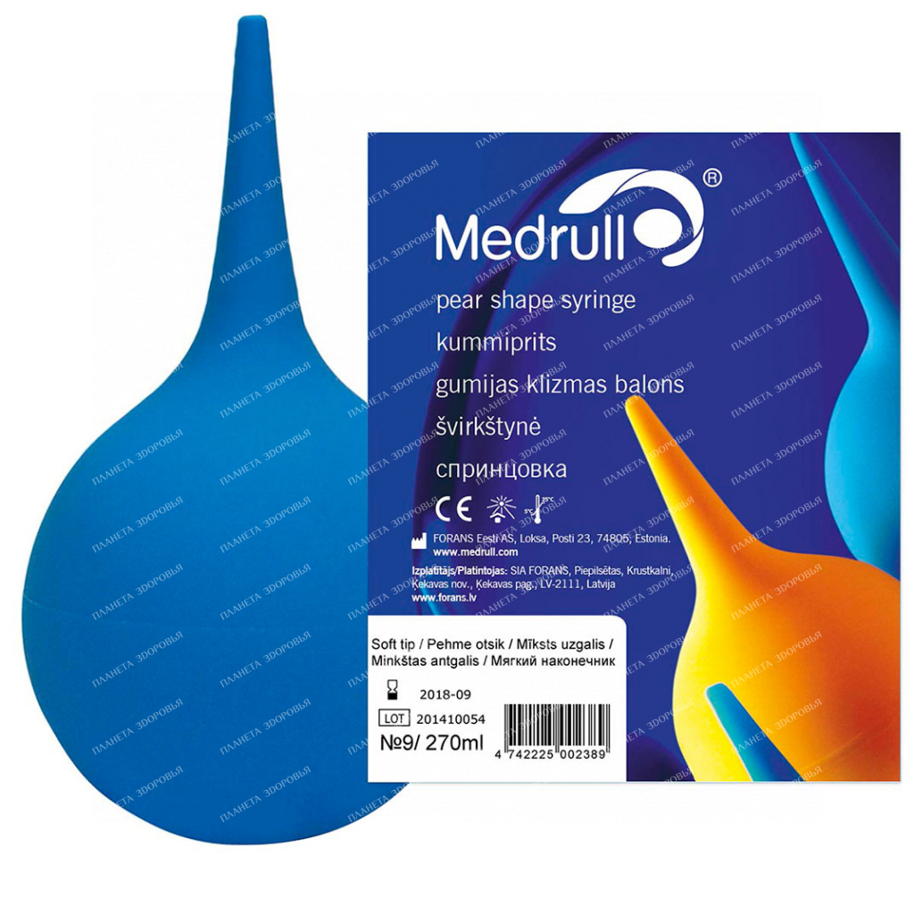 Спринцовка MEDICAL SUPPLIES Douche A-9 270ml soft tip Medrull