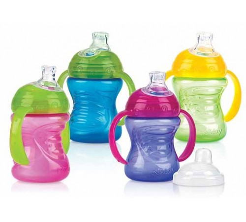 Нуби FOR KIDS Nuby bottle with handles 6+ months 240ml #0404003