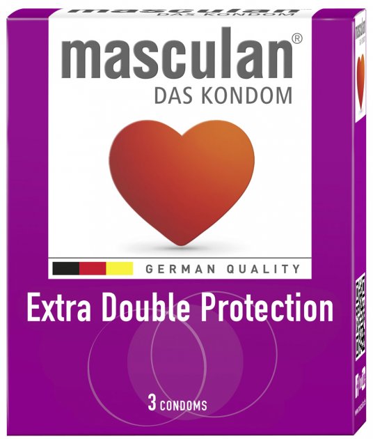 Маскулан МЕДИЦИНСКИЕ ПРИНАДЛЕЖНОСТИ Маскулан Презерватив Extra Double protection N3