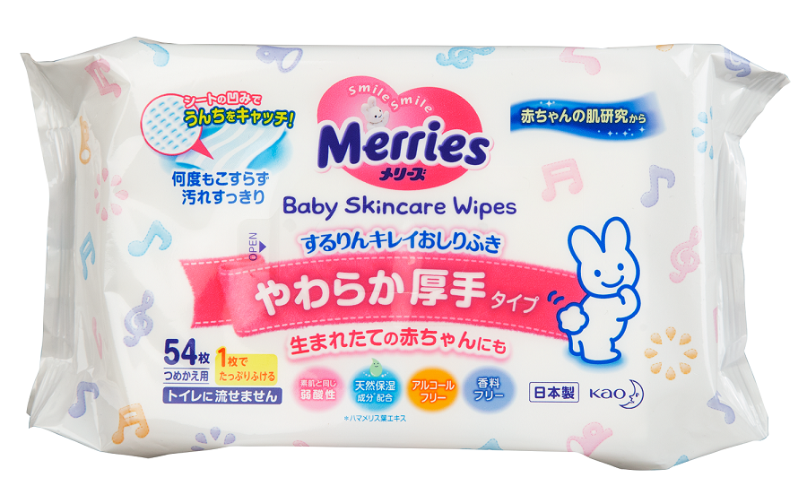 Мерриес FOR KIDS Merries wet wipes 54pcs