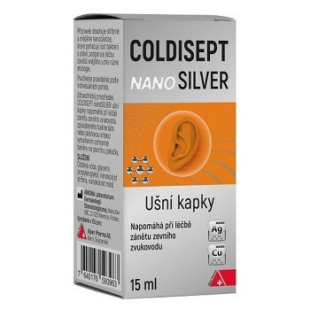 Колдисепт MEDICINES Coldisept NanoSilver ear drops 15ml