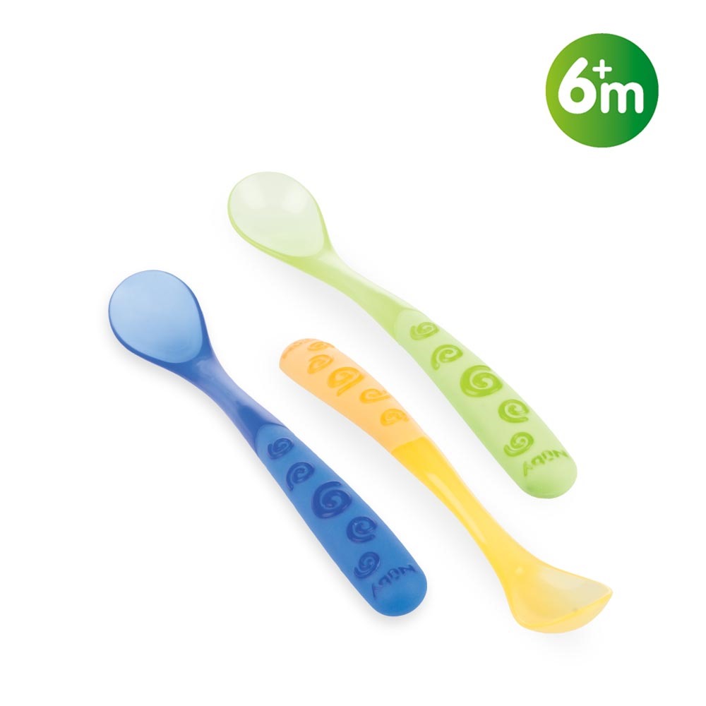 Нуби FOR KIDS Nuby feeding spoon 3pcs 6m+ 5377