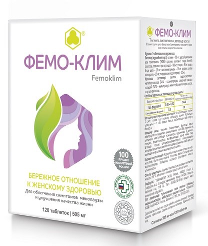 Фемо MEDICINES Femo-klim tablets 505mg x 120