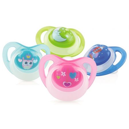 Нуби FOR KIDS Nuby silicone pacifier 0-6m 5818s