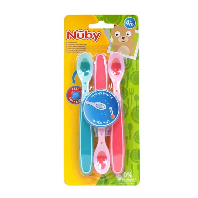 Нуби FOR KIDS Nuby feeding spoon 3pcs 3m+ 5235