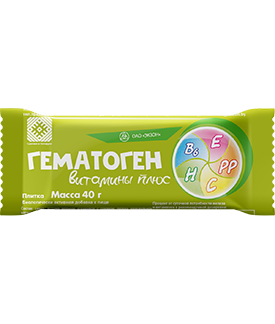 Гематоген MEDICINES Hematogen vitamins plus 40g