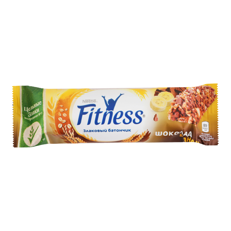 Нестле FOR KIDS Nestle Fitness chocolate, banana bar 23.5g