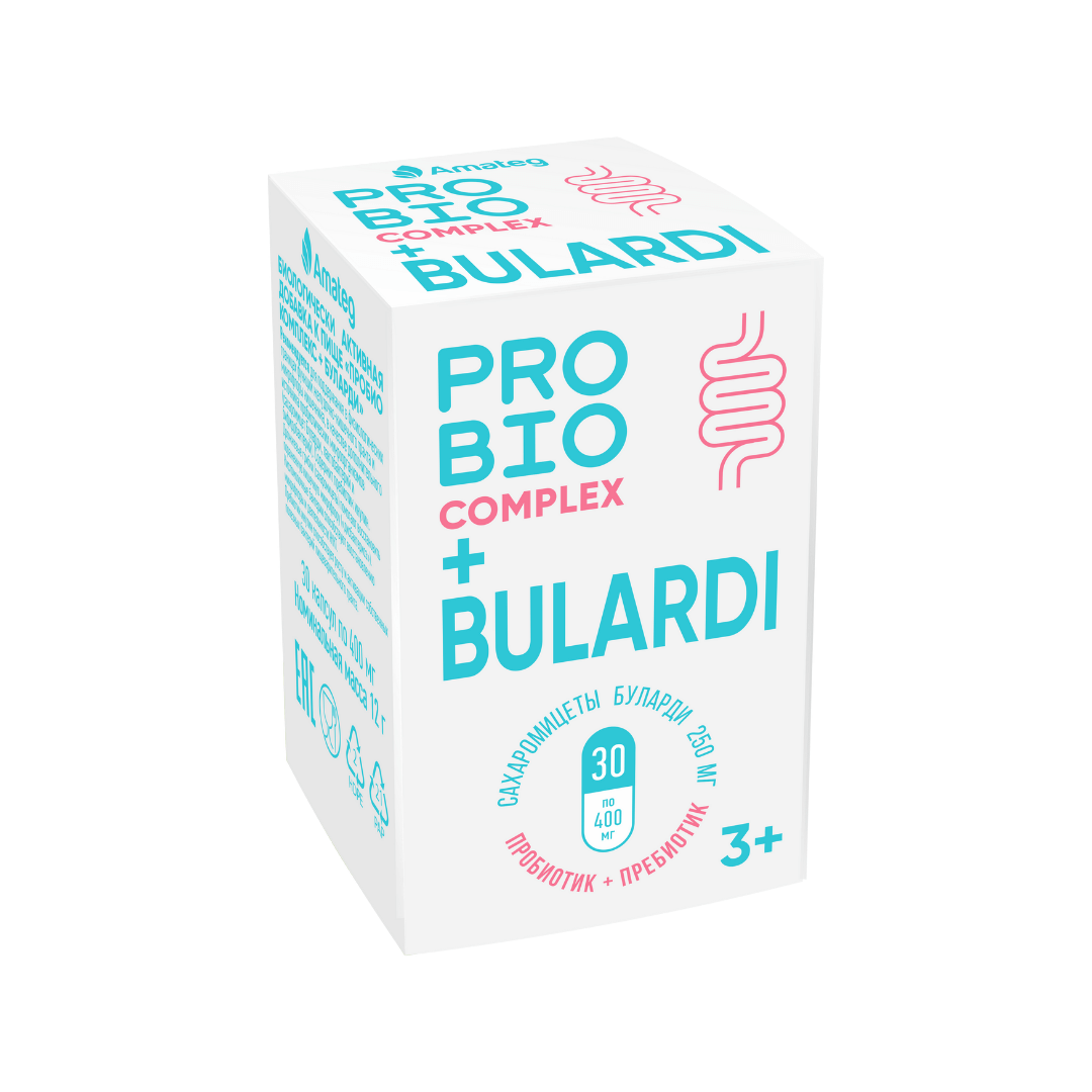 Пробио MEDICINES Probio complex+Bulardi capsules 400mg x 30