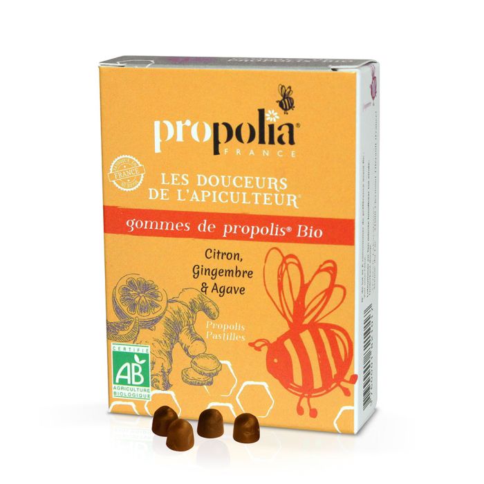 Прополиа MEDICINES Propolia propolis gums with ginger 45g