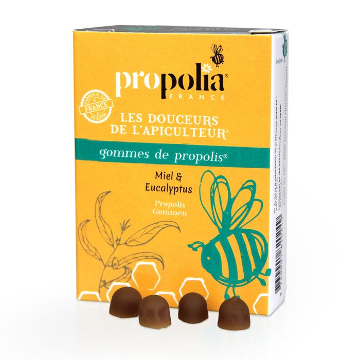 Прополиа MEDICINES Propolia propolis gums with honey and eucalyptus 45g