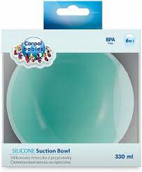 Канпол FOR KIDS Canpol silicone bowl with suction cup, turquoise 4297.