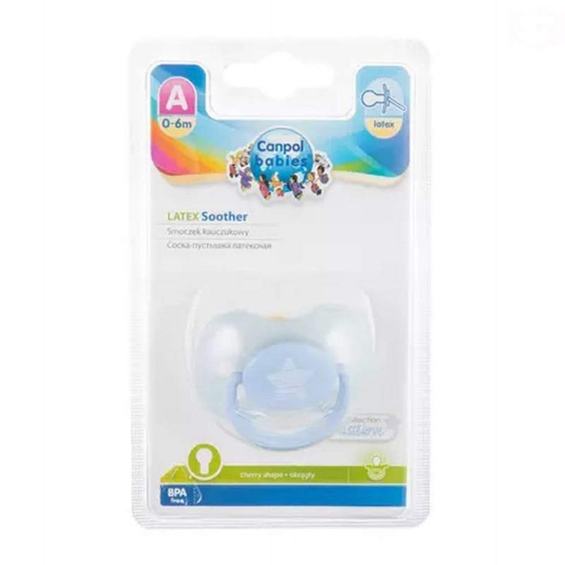Канпол FOR KIDS Canpol Round latex pacifier. 0-6 months 4032