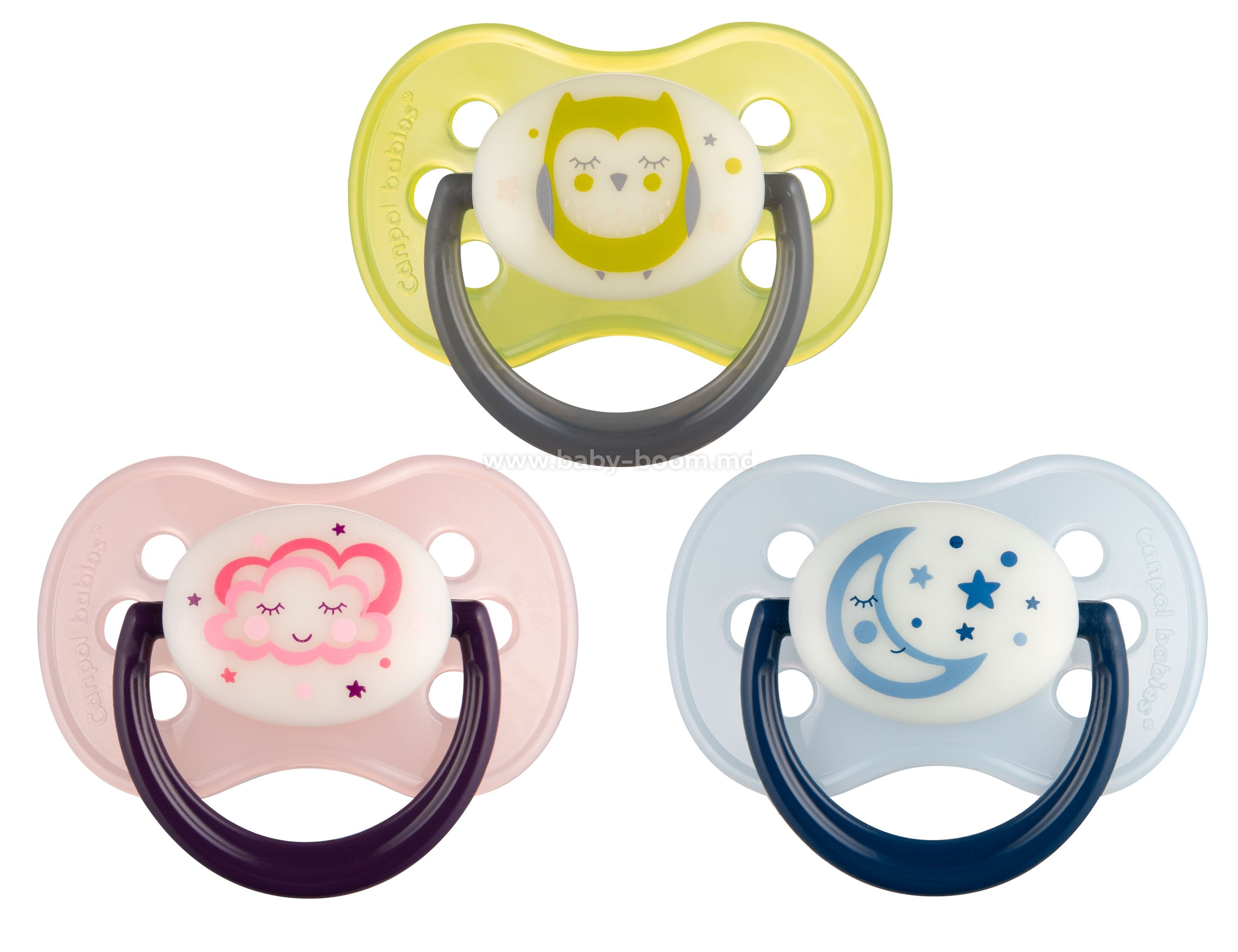 Канпол FOR KIDS Canpol Round latex pacifier. 6-18 months Night dreams 4272