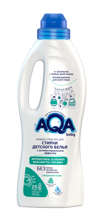 Ака FOR KIDS AQA Baby. Liquid antibacterial agent. for washing baby clothes, 1l 6139