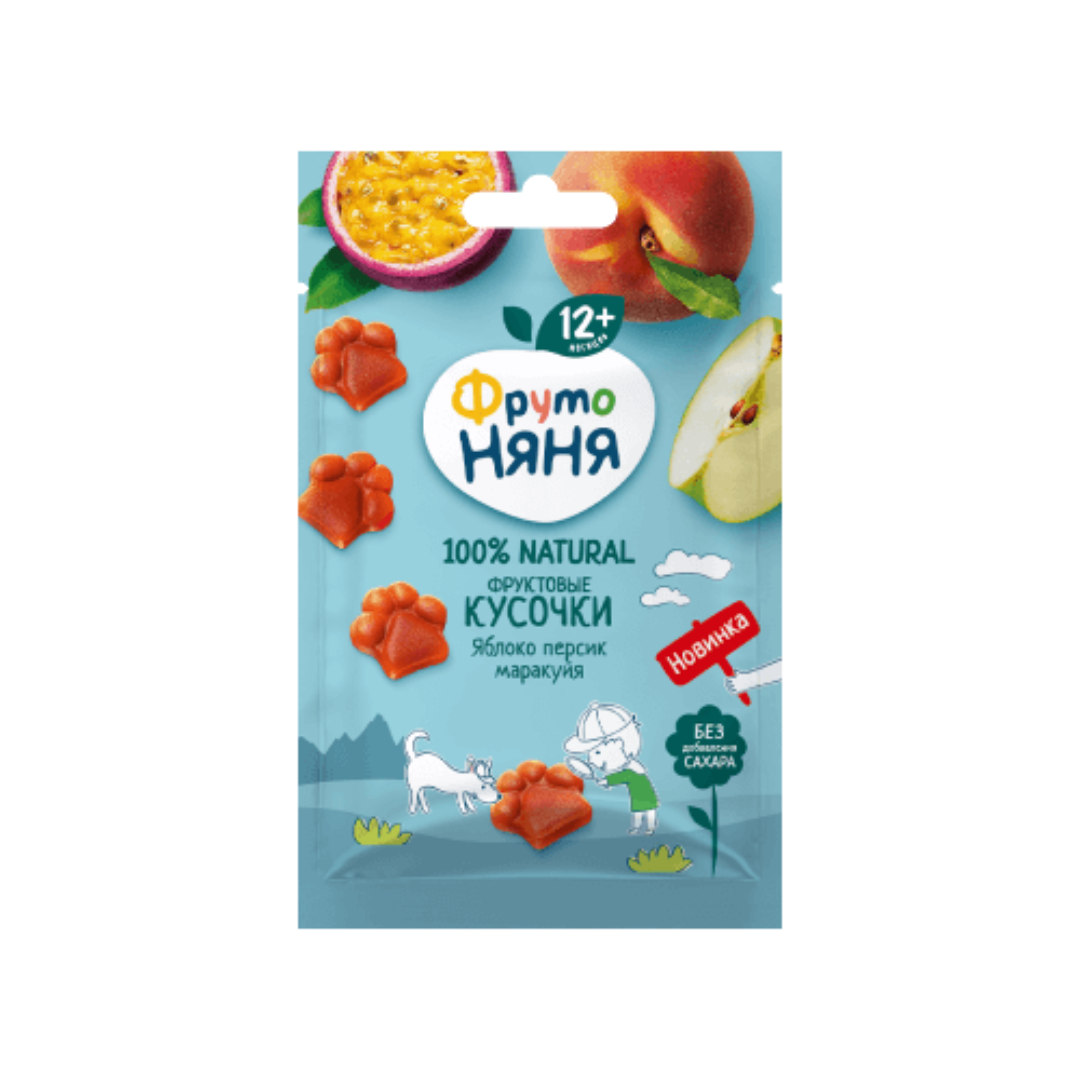 Фруто FOR KIDS Fruto Nyanya fruit pieces apple peach passion fruit 12m+ 15g
