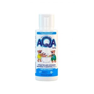 Ака FOR KIDS AQA Baby. Baby bath and shampoo 2 in 1, 100ml 7846