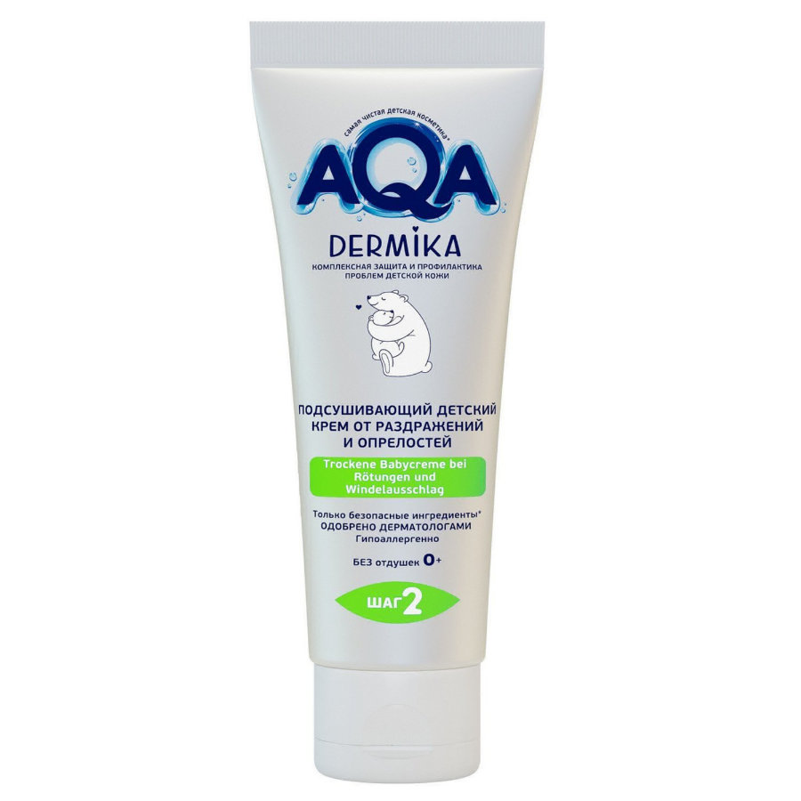 Ака FOR KIDS AQA Dermica. Drying baby cream for irritations and diaper rash, 75ml 4135