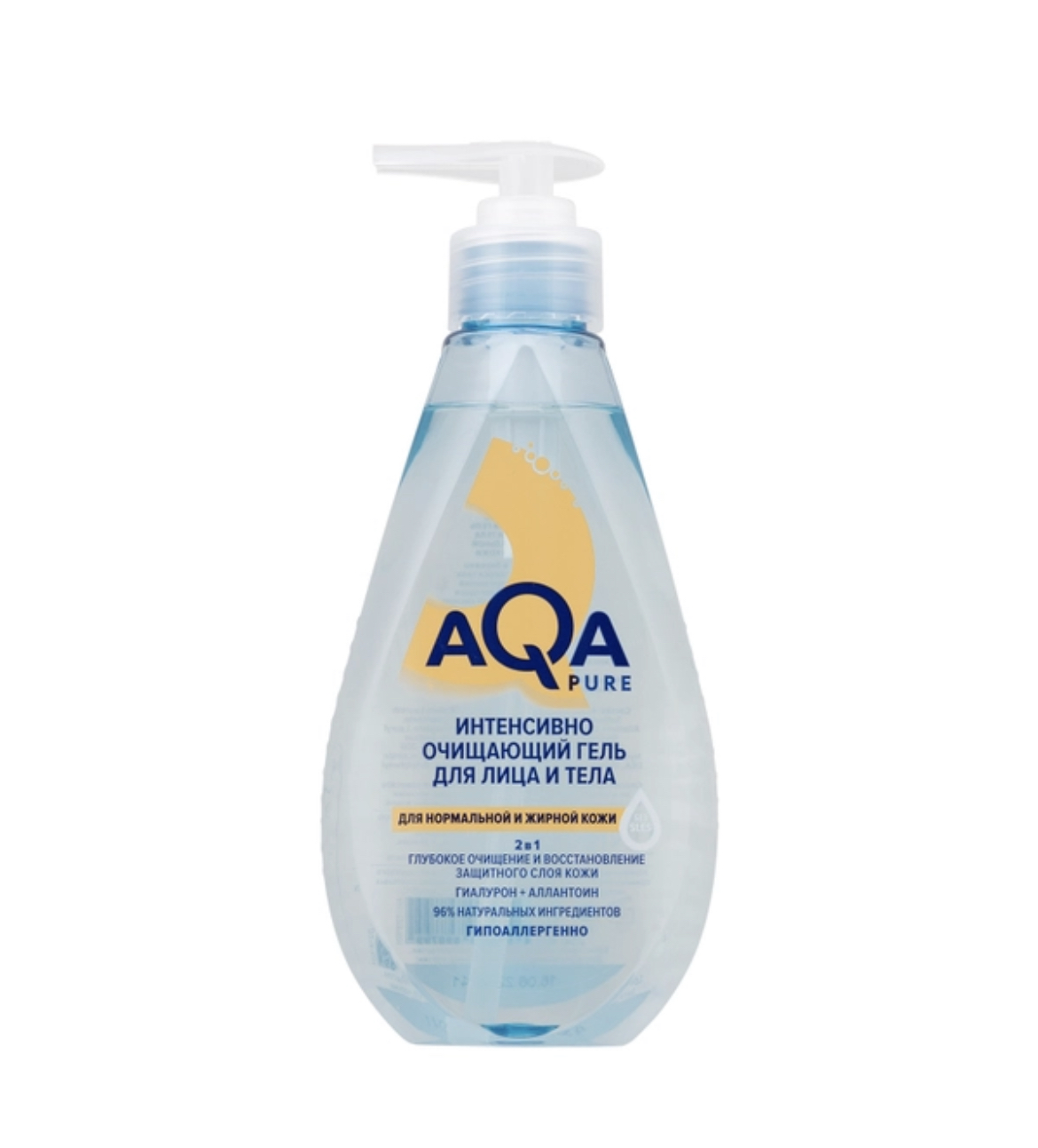 Ака CARE PRODUCTS AQA Pure. Moisturizing cleansing gel for face and body, for sensitive skin, 250ml 8867