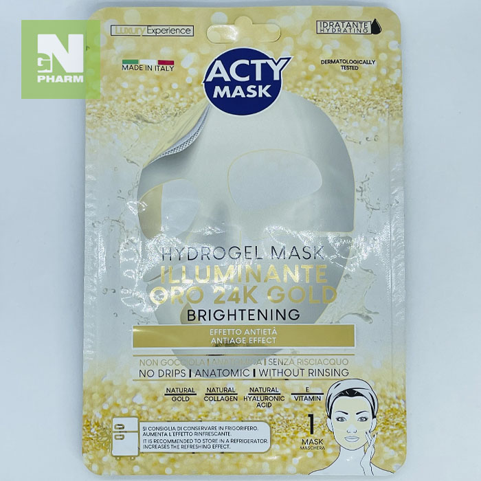 Акти CARE PRODUCTS Acty Mask hydrogel mask for face with gold