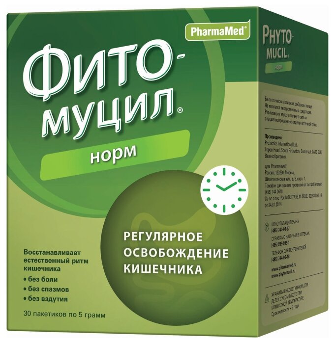 Фитомуцил MEDICINES Phytomucil norm sachet 5g x 30