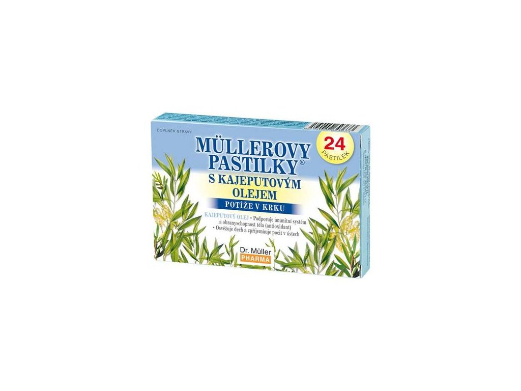 Пастилки MEDICINES Dr. Muller Pastilles with cajuput oil x24