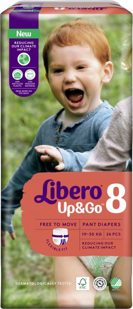 Либеро FOR KIDS Libero UP&GO diaper panties #8 19-30kg 26pcs