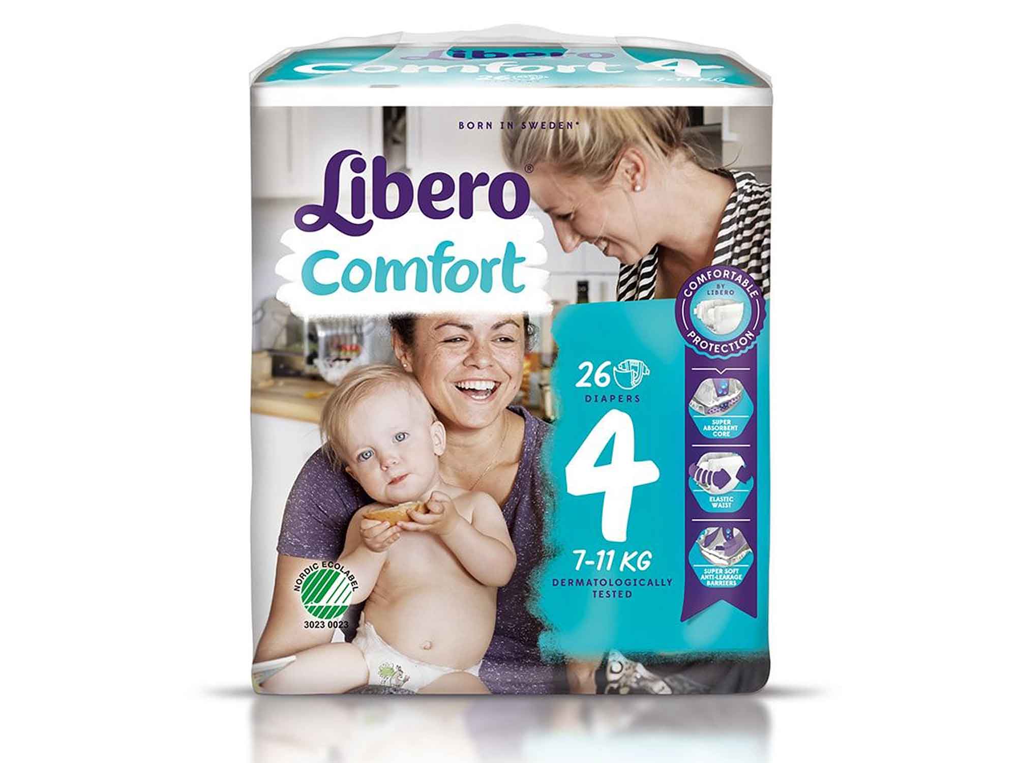 Либеро FOR KIDS Libero Comfort diapers #4 7-11kg 80pcs