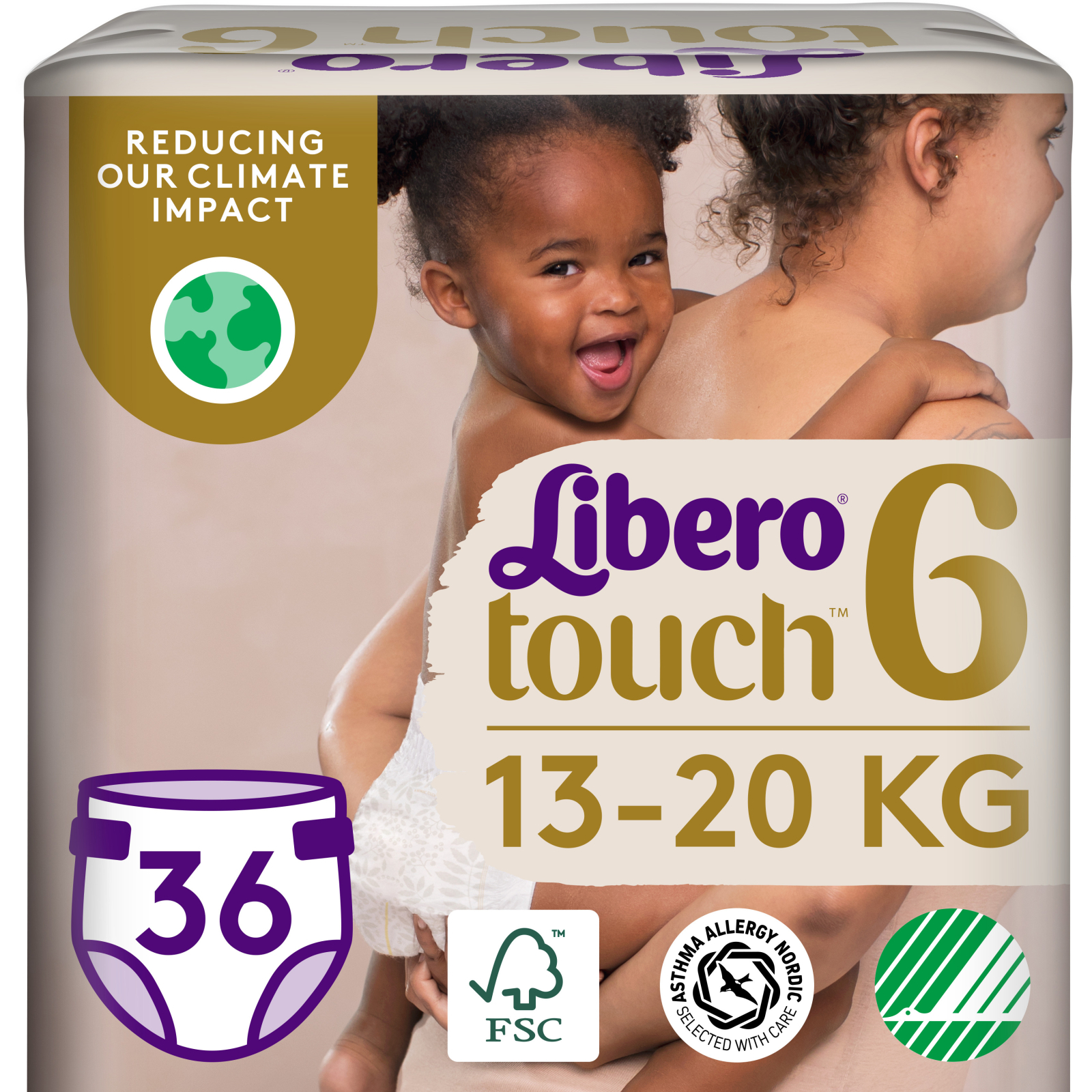 Либеро FOR KIDS Libero diapers Touch #6 (13-20kg) N36 (79010)