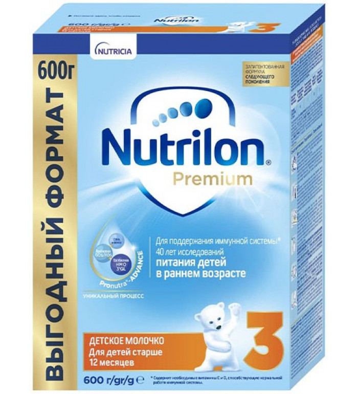 Нутрилон FOR KIDS Nutrilon Premium 3 milk formula 12+ months 600g