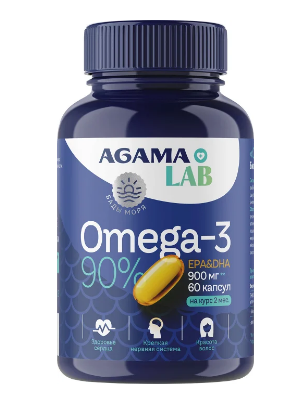 Омега MEDICINES Omega-3 capsules 90% 1300mg x 60 Polyaris