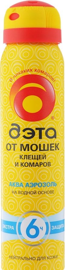 Дэта MEDICAL SUPPLIES Deta aqua spray against mosquito bites for 6 hours 100ml (144)