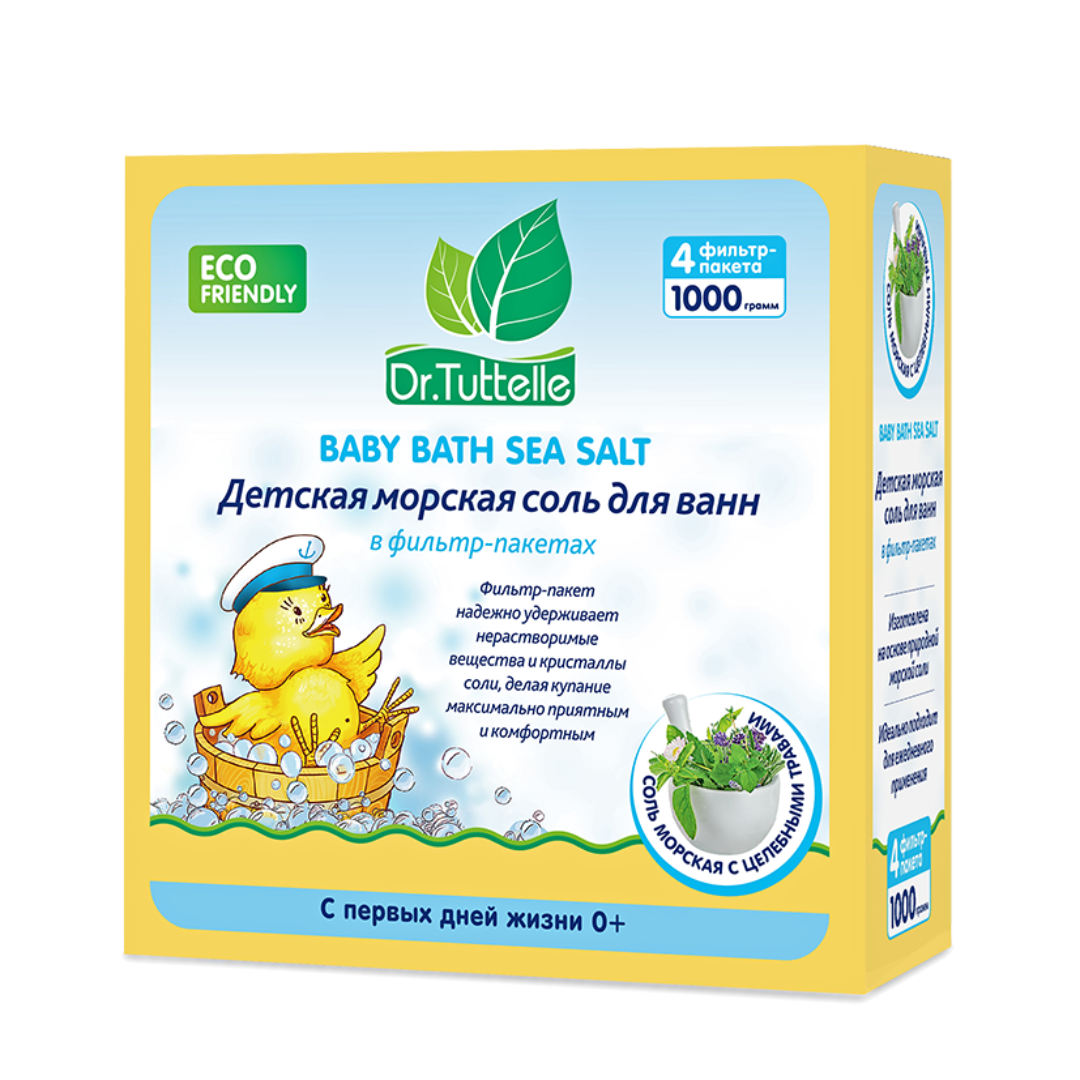Др.Тутл CARE PRODUCTS Dr. Tuttelle Baby sea salt with medicinal herbs 1000g