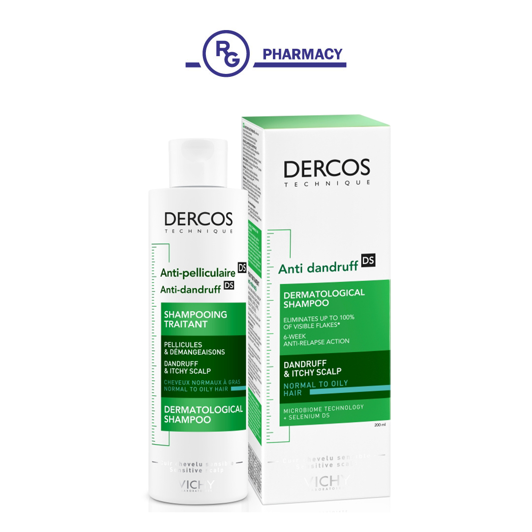 Виши CARE PRODUCTS Vichy DuoPack Dercos Shampoo. anti-dandruff for oily skin 200 ml*2 -50% for the 2nd shampoo #1609