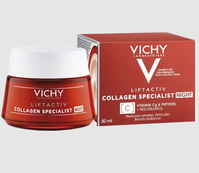 Виши ԽՆԱՄՔԻ ՄԻՋՈՑՆԵՐ Vichy Liftactiv Collagen հակակնճիռային գիշերային նրբաքսուք 50մլ #2520