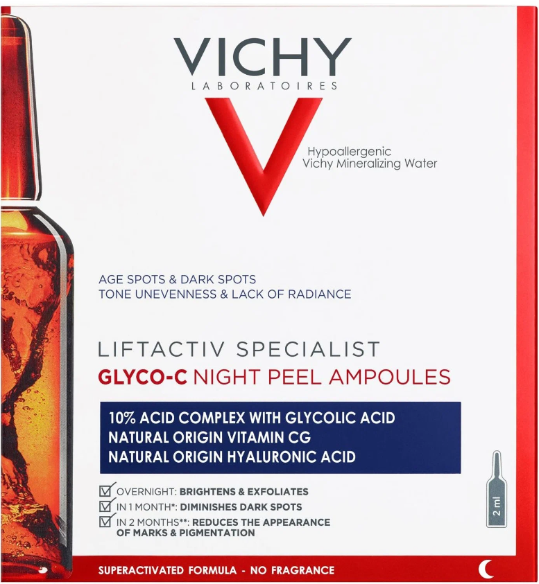 Виши СРЕДСТВА ПО УХОДУ Виши Liftactiv Specialist GLYCO-C ночной пилинг ампулы 2 мл*10 #1098