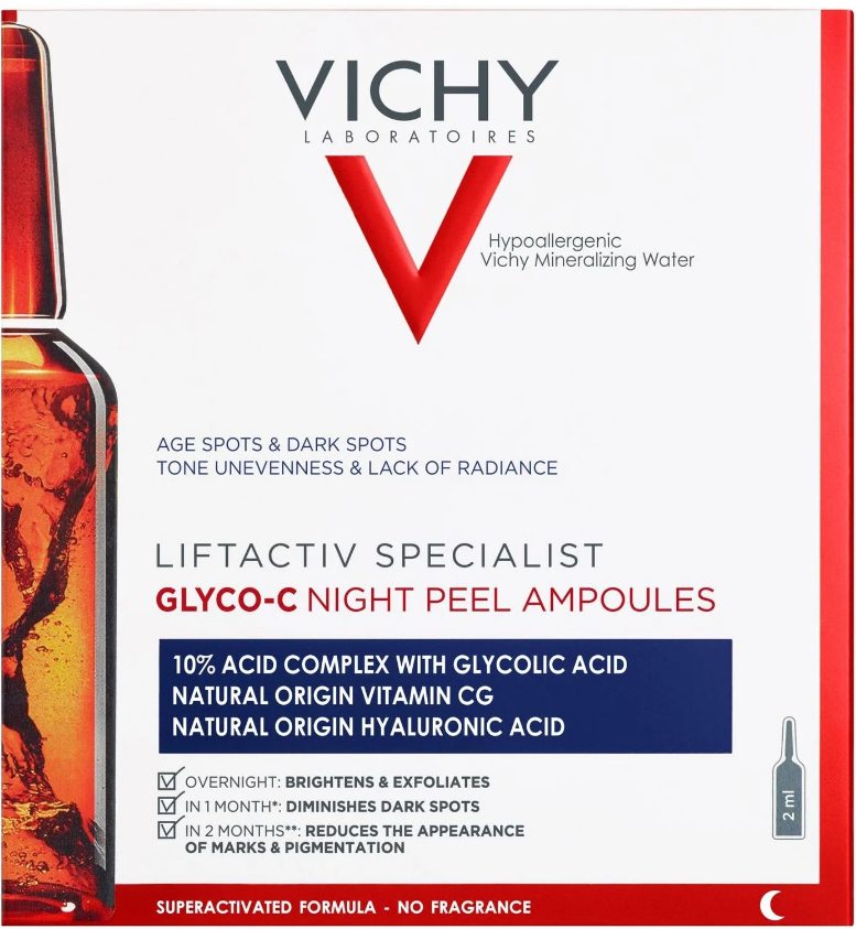 Виши ԽՆԱՄՔԻ ՄԻՋՈՑՆԵՐ Vichy Liftactiv Specialist GLYCO-C գիշերային պիլինգ ամպուլաներ 2մլ*10 #1098