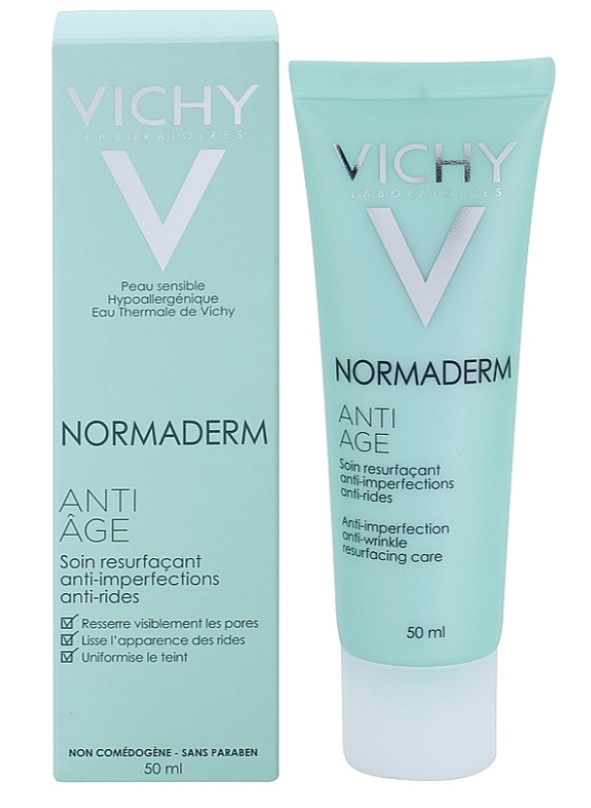 Виши ԽՆԱՄՔԻ ՄԻՋՈՑՆԵՐ Vichy Normaderm Anti-age 1-ին հակատարիքային քսուք խնդրահարույց մաշկի համար 50մլ #2281