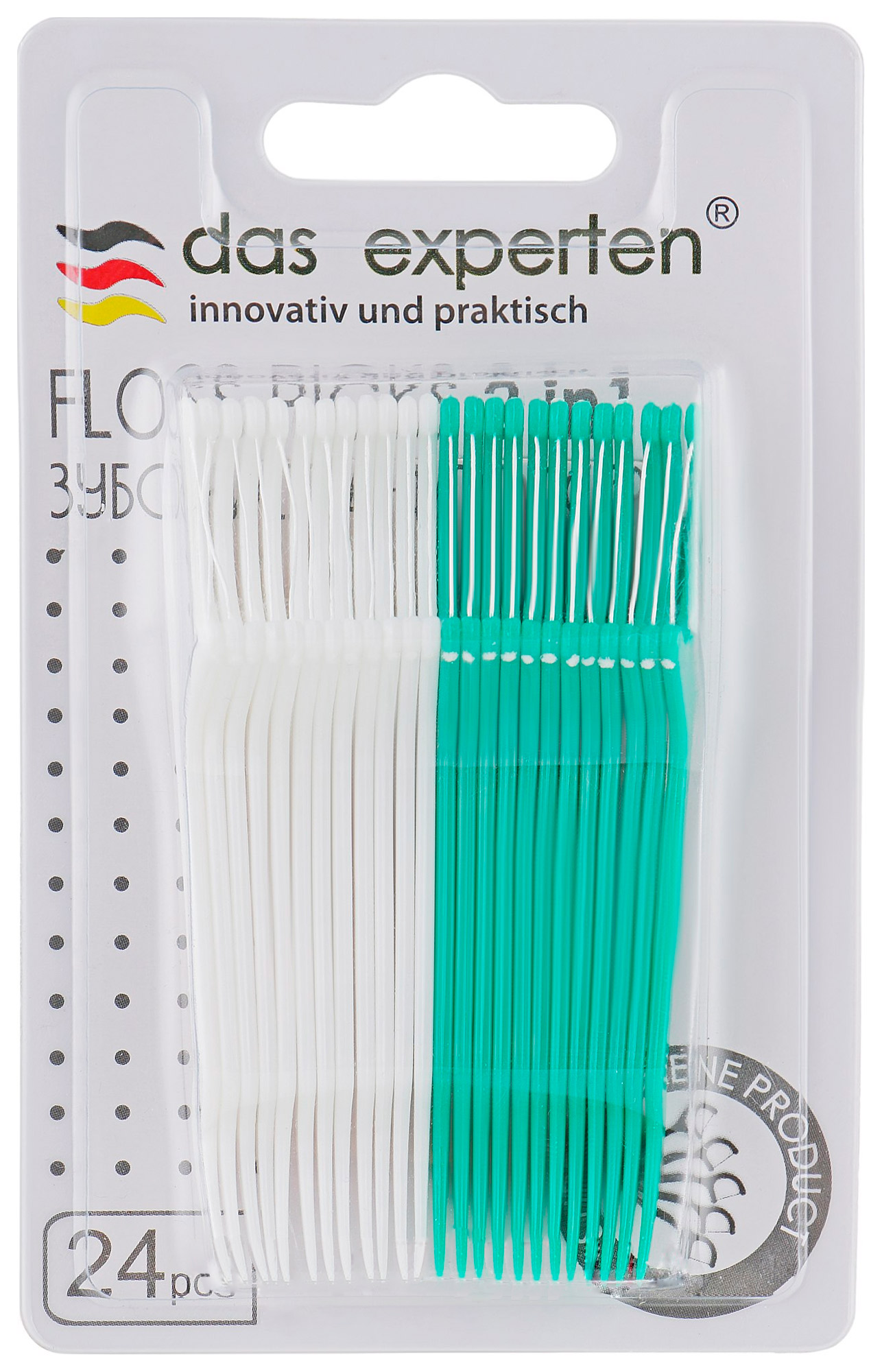 Дас CARE PRODUCTS Das Expert dental floss with toothpick x 24