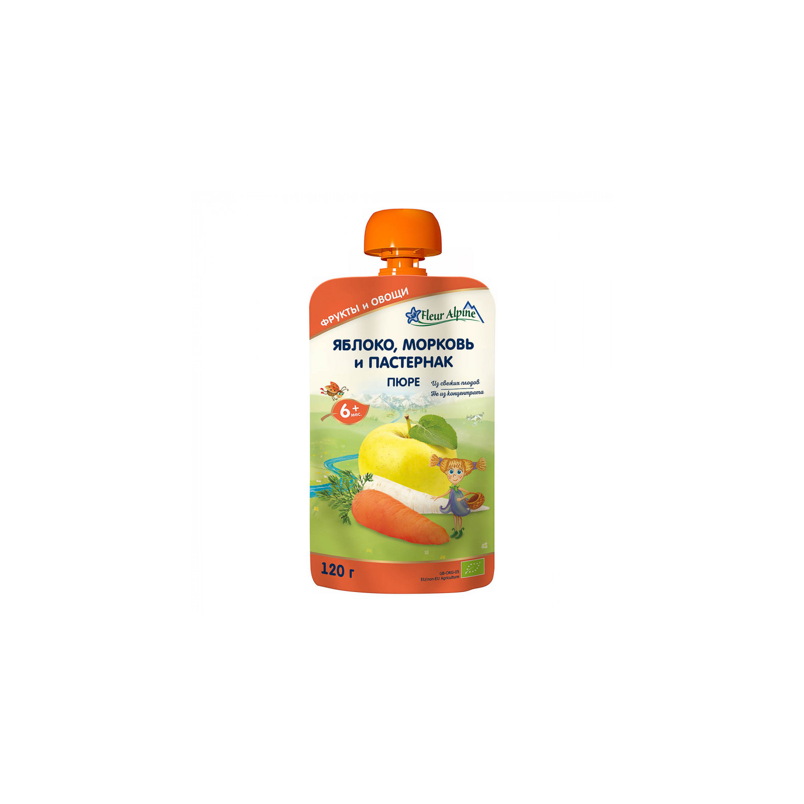 Флер FOR KIDS Fleur Alpine puree apple, carrot, parsnip 6+ months 120g