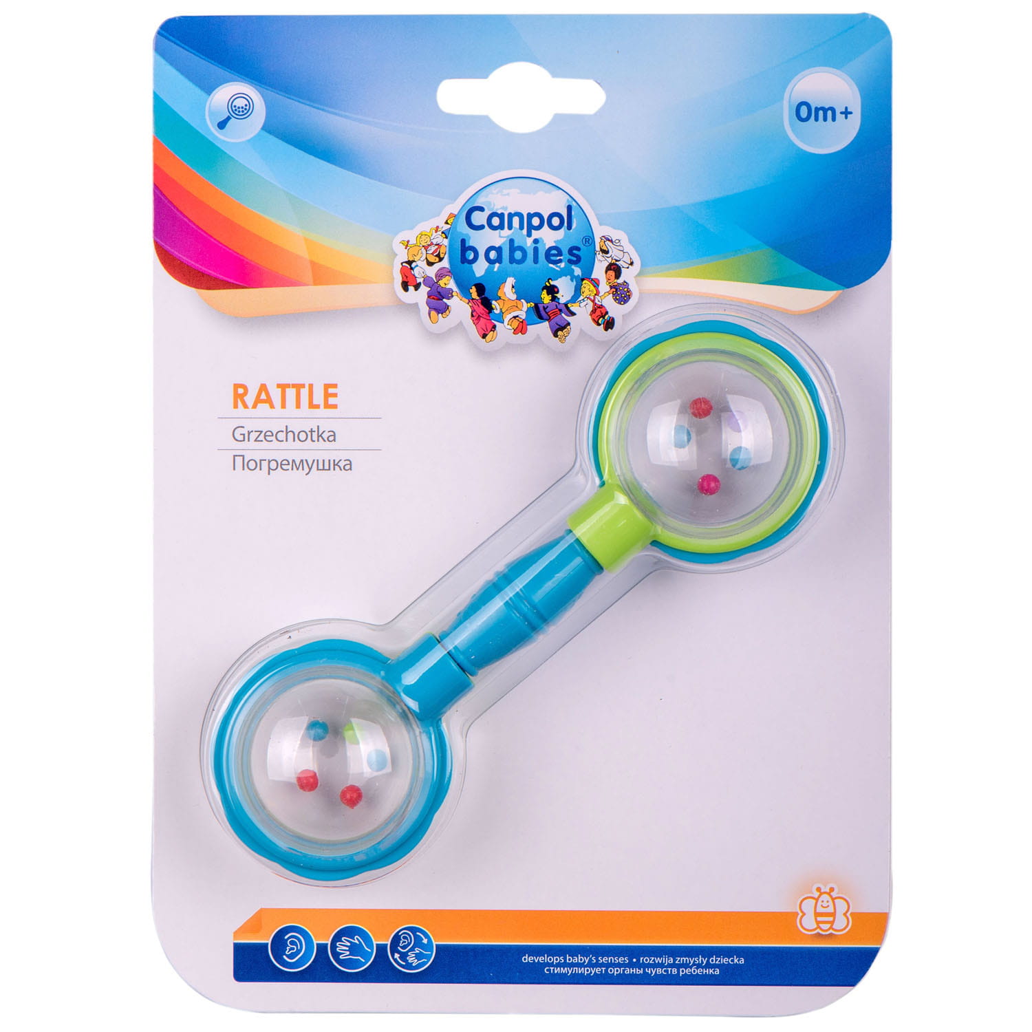 Канпол FOR KIDS Canpol blue rattle barbell