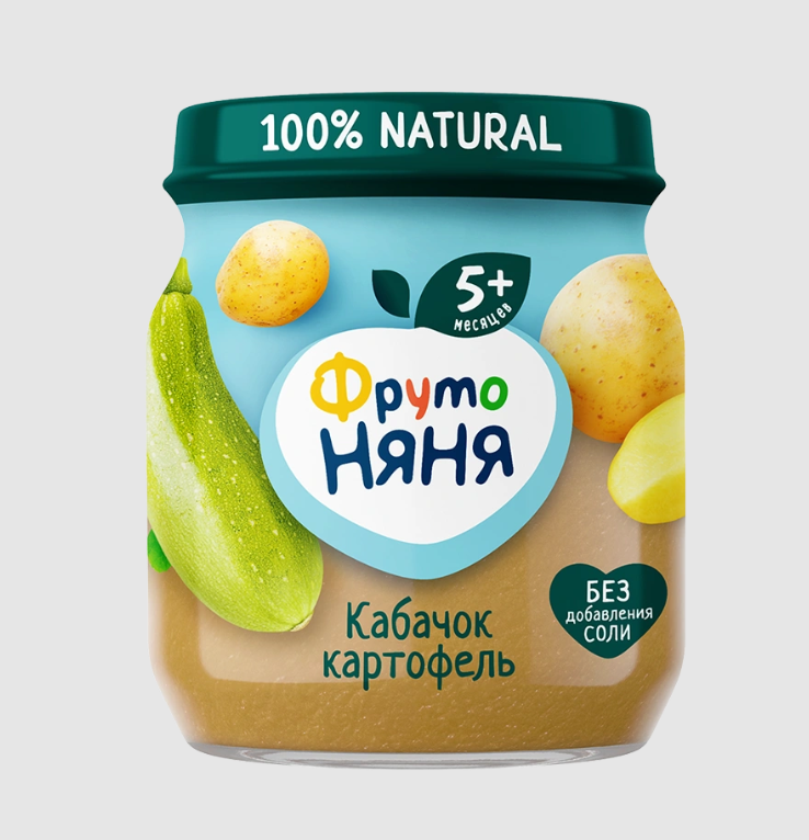 Фруто FOR KIDS Fruto Nyanya zucchini and potato puree 110g.