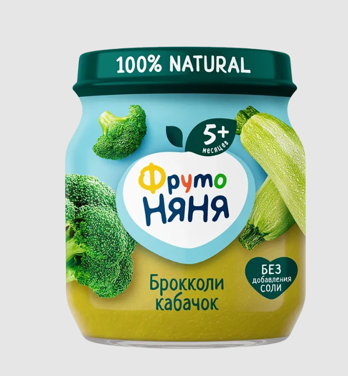 Фруто FOR KIDS Fruto Nyanya broccoli, zucchini puree 110g