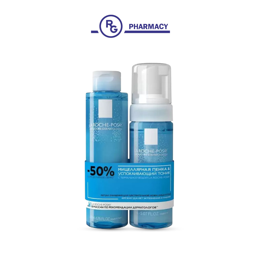 Лярош CARE PRODUCTS La-roche Posay soothing cleansing tonic for sensitive skin 200ml + micellar cleansing foam 150ml