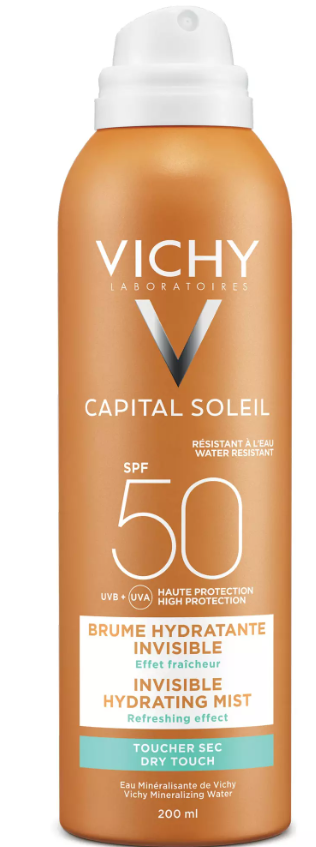 Виши CARE PRODUCTS Vichy Sunscreen SPF50 moisturizing invisible spray for body 200ml #5770