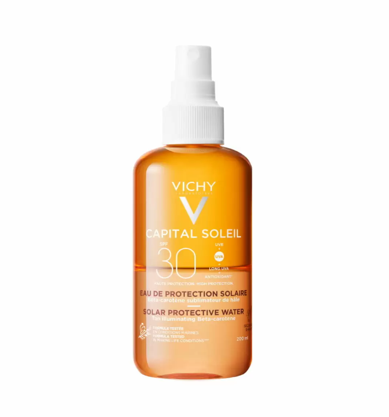 Виши CARE PRODUCTS Vichy Sunscreen SPF30 spray two-phase tanning activator for body 200ml #5217