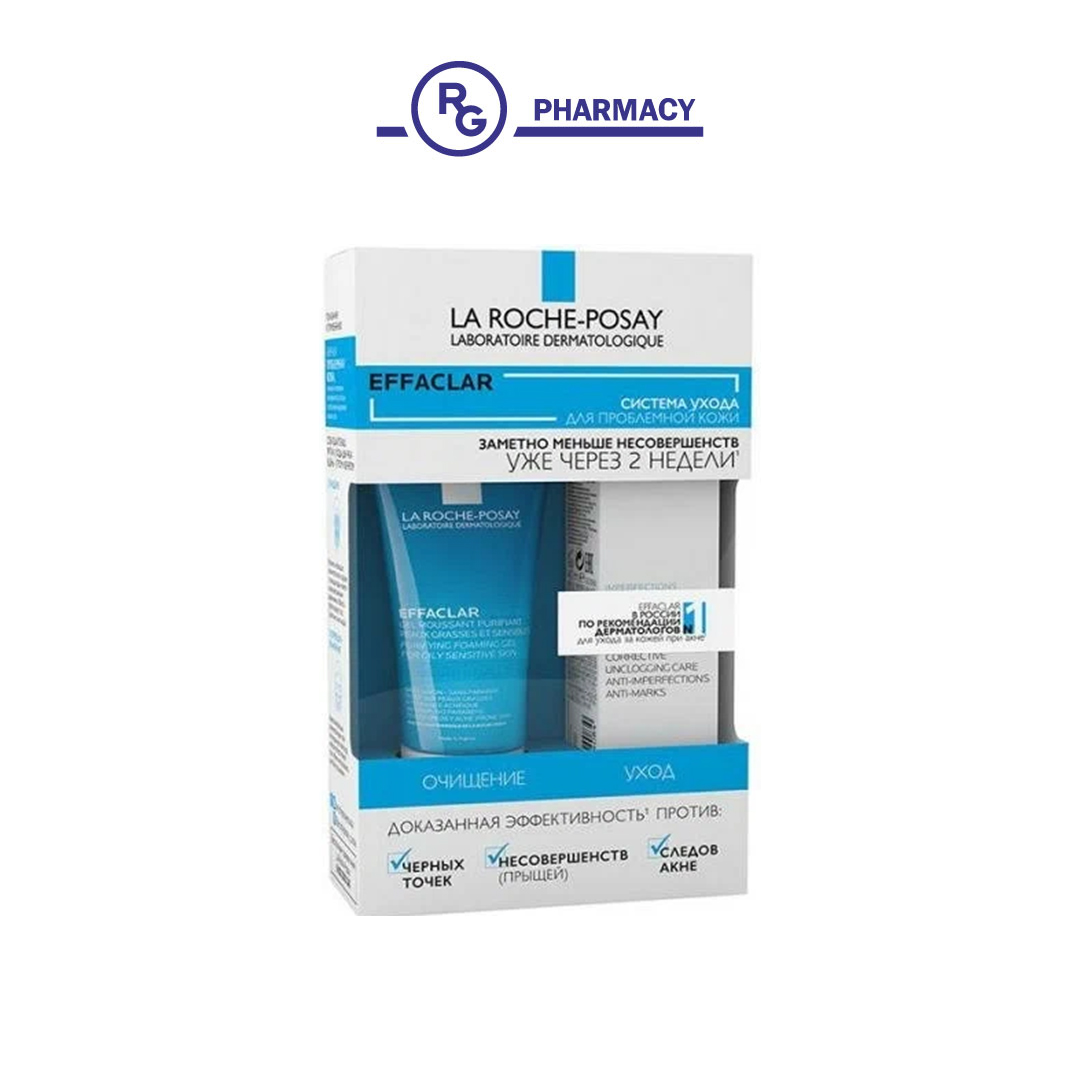 Лярош CARE PRODUCTS La Roche-Posay Effaclar set Duo+SPF30+Effaclar micro exfoliating cleansing
corrective care 50ml